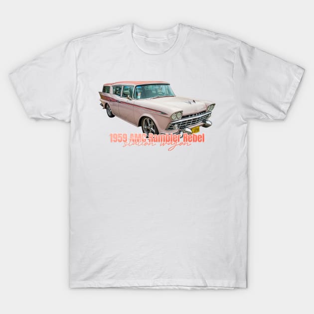 1959 AMC Rambler Rebel Station Wagon T-Shirt by Gestalt Imagery